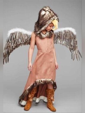 Chasing Fireflies Regal Eagle Costume with Feathered Wings